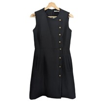 Veronica Beard Womens Sz 2 Cutler Sleeveless Crewneck Mini Dress Black USA Made - £42.80 GBP