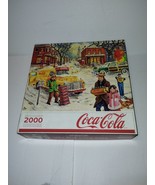 Coca Cola 2000 Pc Jigsaw Puzzle HOMETOWN VILLAGE Springbok 2010 - £14.59 GBP