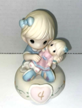 Precious Moments Growing In Grace Age 4 Blonde Girl Figurine New 152010 - £25.56 GBP