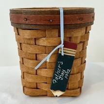 Longaberger 1992 Father&#39;s Day Pencil Basket with Plastic Liner - £26.14 GBP