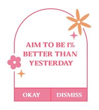 Aim to be 1% Better Than Yesterday Vinyl Decal Sticker UV &amp; Water Proof ... - $109.41 MXN