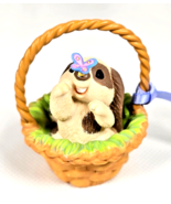 Hallmark Easter Bunny Basket Butterfly Keepsake Ornament 2.75” 2001 Spri... - €7,64 EUR