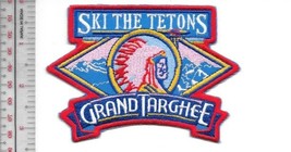 Vintage Skiing Wyoming Ski the Tetons Grand Targhee Resort Alta, WY Patch 4.5 x3 - £7.98 GBP