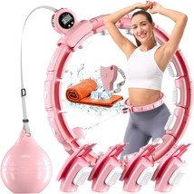 Weighted Workout Hoop for Weight Loss Smart Silent Exercise Ring Plus Si... - £53.97 GBP