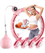 Weighted Workout Hoop for Weight Loss Smart Silent Exercise Ring Plus Si... - £54.13 GBP