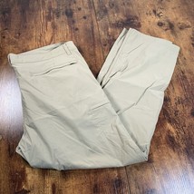 LB Tech Pants Mens Size 40X30 Classic Fit Chino Zip Pocket Casual Outdoo... - £15.57 GBP