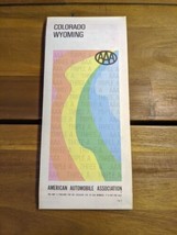 Vintage 1978 AAA Colorado Wyoming Travel Brochure Map - £22.15 GBP