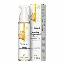 NEW DERMA E Vitamin C Concentrated Serum with Hyaluronic Acid Antioxidant 2 floz - £17.09 GBP