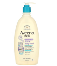 Aveeno, Kids, Face &amp; Body Wash with Oat Extract, 18 fl oz (532 ml) - £26.45 GBP