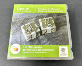 Anna&#39;s DECORATIVE MONOGRAMS Cricut Cartridge COMPLETE IN BOX FAST SHIP (8) - $12.34