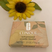 Vintage NOS Clinique Soft Pressed Powder Blusher PLUM Gorgeous Blush Face Makeup - $33.20