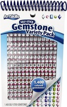 Gemstone Variety Pack with 1400 Colored Gemstones - $8.90