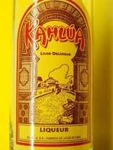 Kahlua Liqueur Shot Glass 4&quot; Licor Delicioso Man Cave Bar - $22.13
