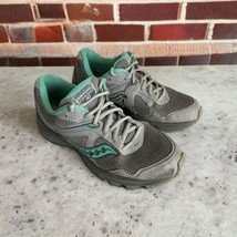 Saucony Cohesion 10 Running Shoes S15339-3 Womens Size 9.5 Gray Teal Jog... - $22.34
