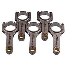 5PCS H-Beam Connecting Rod&amp;ARP Bolts For Volvo 850 C70 T5 2.3L B5234T Conrod - $564.28