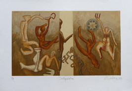 Figures, Serigraphy, Original BY Colombian artist Pedro Alcántara - £748.92 GBP