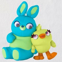 Hallmark 2019 Disney&#39;s Toy Story 4 Ducky &amp; Bunny Fuzzy Furry Keepsake Ornament - £14.34 GBP