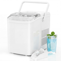 Ice Makers Countertop Portable Ice Machine with Handle 6 Mins 9 Bullet I... - $68.06