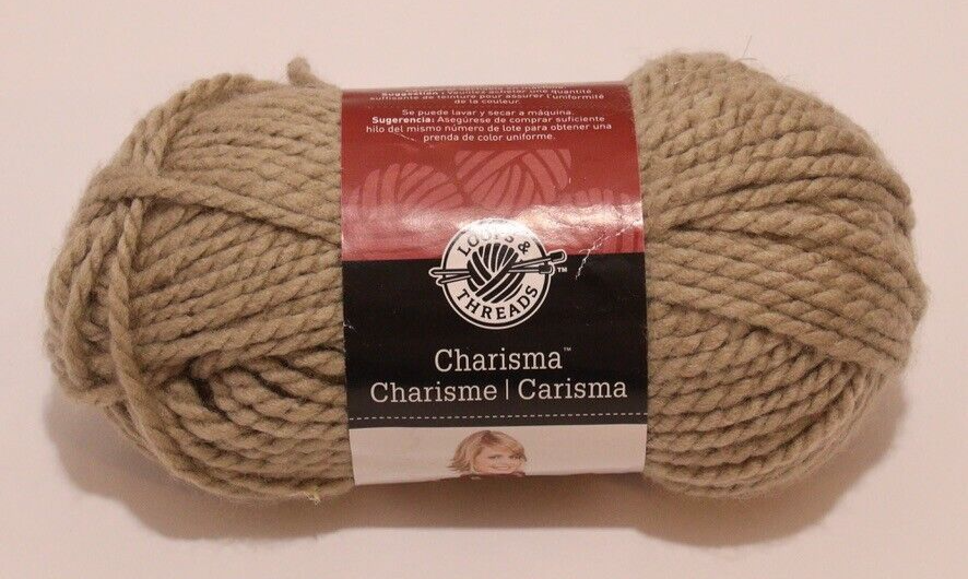 Primary image for Loops & Threads Charisma Yarn Taupe Tan Acrylic 3.5 oz 109 Yards Bulky