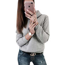 Winter Hoodies Women Long Sleeve Solid - £7.16 GBP