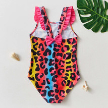 Toddler Girl One Piece Swimsuit Elegant Sunsuit Ruffled Swimwear Bathing Suits_ - £12.06 GBP