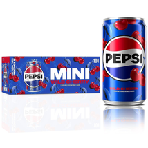 Pepsi Wild Cherry Soda Mini Cans, 7.5 Ounce Mini Cans (10 Pack) (Packagi... - $12.86