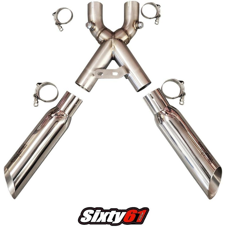 Voodoo Exhaust Hayabusa 2022 2023 2024 2025 Suzuki Dual Shorty Polished ... - $638.95