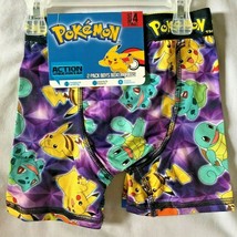 Pikachu Underwear Boys Boxer Briefs Size 4 Pokemon Squirtle NEW Wicking ... - £13.59 GBP