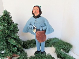 Byers Choice Carolers 1993 Letter Carrier Postman With Pouch Signed 12.75&quot; B47 - £27.02 GBP