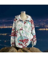 New With Tags Levi Strauss Floral Women&#39;s Windbreaker Jacket Size XL Ret... - $29.69