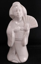 Unbranded &amp; Undrilled Geisha Girl White Ceramic Tiki Mugs Or Planter - £7.77 GBP