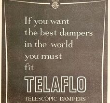 1957 Telaflo Telescopic Dampers Import Advertisement Autocar Automobilia... - $13.50