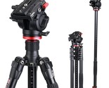 Leifrotto Video Camera Tripod Aluminum, With Tripod Head And, Camcorders. - $128.92