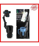 2-in-1 Car Phone Holder and Cup Holder with Expandable Base, Fits 4-7&quot; P... - $668.91 MXN