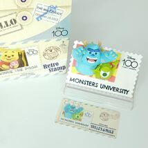 Disney 100 Years of Wonder Monster University Retro Stamp Series Magnet ... - $35.23 CAD