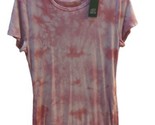 Wild Fable XL junior women rose pink tie dye t-shirt dress ruched sides - $19.79