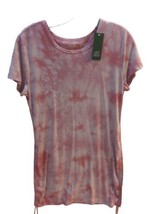 Wild Fable XL junior women rose pink tie dye t-shirt dress ruched sides - £15.78 GBP