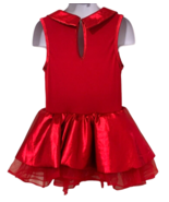 Girls Party Holiday Satin Sequins Dress Toddler Size 1C Red Sleeveless L... - £13.06 GBP