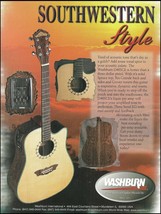 Washburn Southwestern Style D46SCE acoustic guitar advertisement 1999 ad print - £3.39 GBP