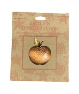 Vintage Hallmark Autumn Apple Metal Brooch Lapel Pin Teachers Gift *New - £7.86 GBP
