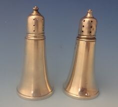 Revere Sterling Silver Salt &amp; Pepper Shakers 2pc Glass Lined (#0234) - €111,18 EUR