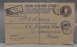 Telegramma Registrata Lettera Busta Sussex Gran Bretagna - $35.49