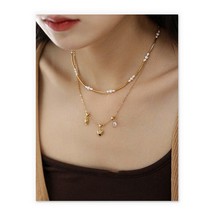 18K Gold Tribal Twin Set Necklaces - vermeil, Misomma, 2x, gift - £60.76 GBP