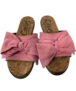 Circus by Sam Edelman Womens Ninette Pink Fabric Bow Slide On Sandals Si... - $9.85