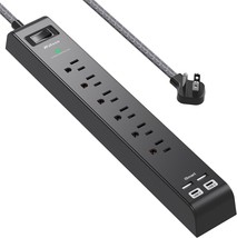 Surge Protector Power Strip 10 Ft With 4 Usb Ports 2 Usb-C 6 Ac Outlets,... - $35.97
