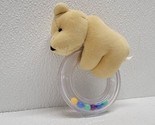 Classic Winnie the Pooh Stuffed Plush Plastic Circle Ring Rattle Baby To... - £10.20 GBP
