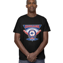 AiumhKle Mens T-shirt Apparel for Chicago Baseball Fans Graphic Tees Bla... - $14.89