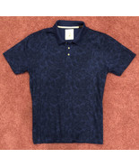 Men’s Size L Tasso Elba Island Blue Paisley Polo Shirt UPF Sun Protectio... - £15.57 GBP