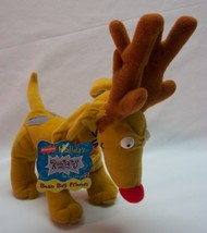 RUGRATS SPIKE DOG RUDOLPH REINDEER 8&quot; Plush STUFFED ANIMAL Mattel Nick J... - £12.63 GBP