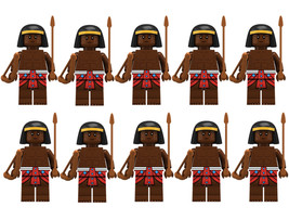 Medieval Total War Nubian Archers Army Set Custom 10 Minifigures Lot - £14.13 GBP